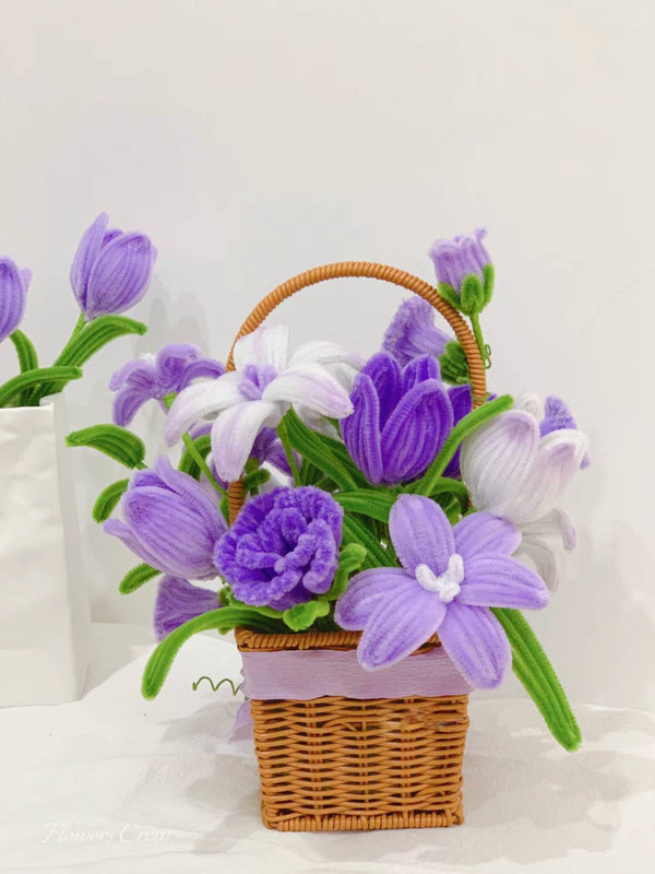 Purple Gift Flower Basket