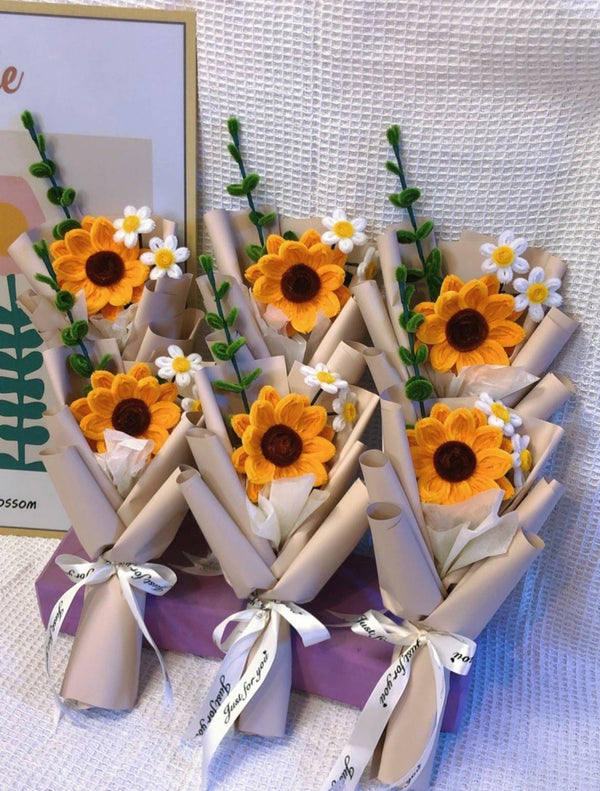 Sunflower and Daisy Flower Bouquet