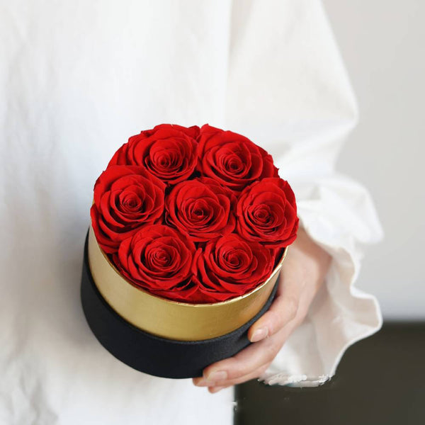 7 red rose box for her