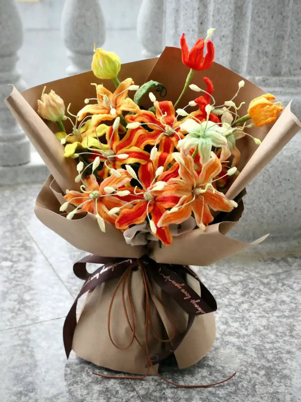 Gloriosa Flame Lily Bouquet