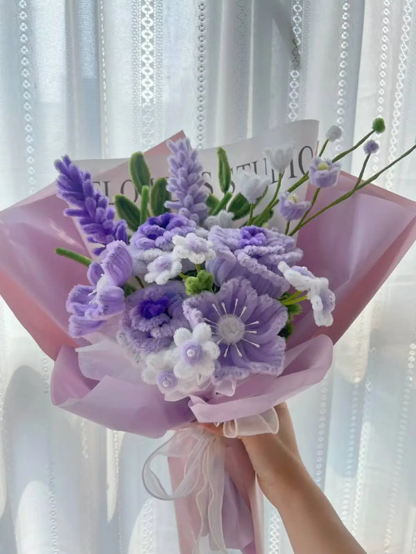 purple flower bouquet