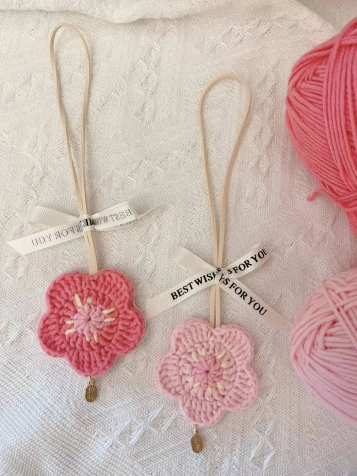 crochet flower charms