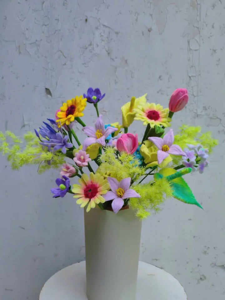 handmade artificial flower arrangement
